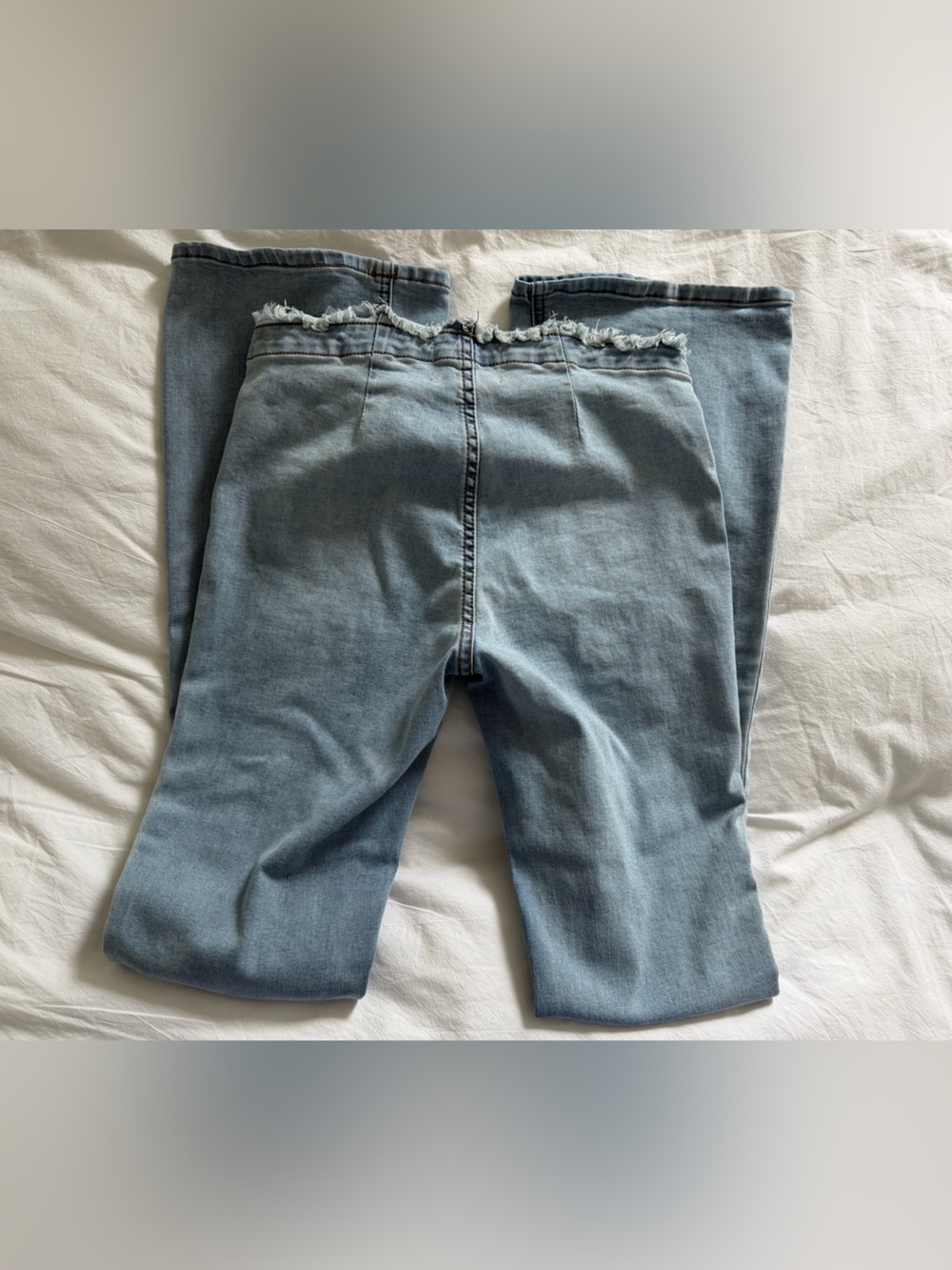 BDG Women’s Distressed Zip Up Flare Jean - Picture 6 of 8